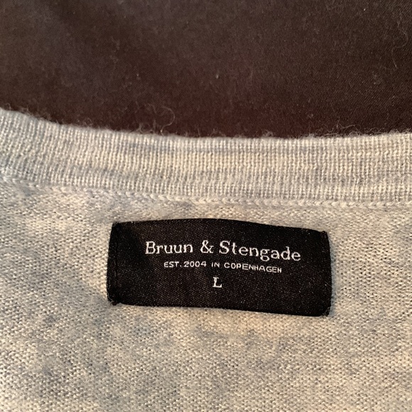 Bruun&Stengade Men’s wool and acrylic cardigan sweater - Picture 5 of 7